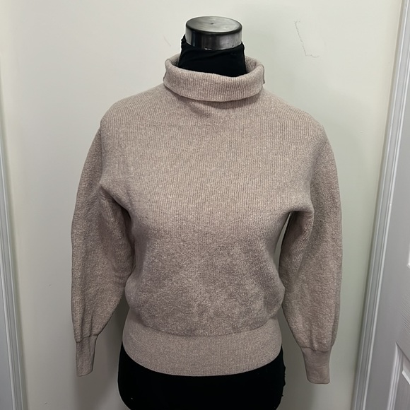 Aritzia Wilfred Rebecca Cropped 100% Wool Sweater Size Small - Picture 12 of 13